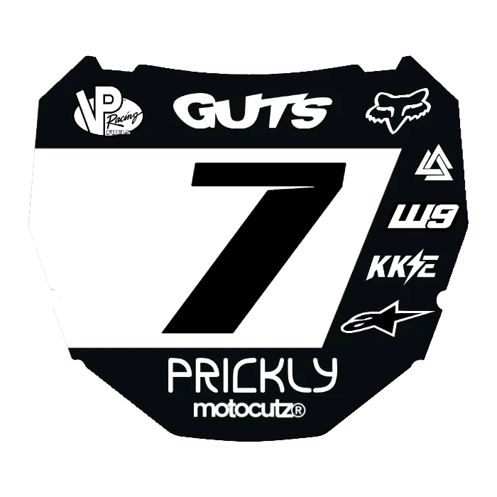 CUSTOM ODI NUMBER PLATE DECAL