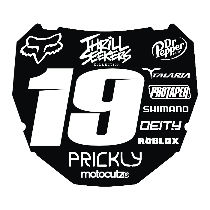 CUSTOM ODI NUMBER PLATE DECAL