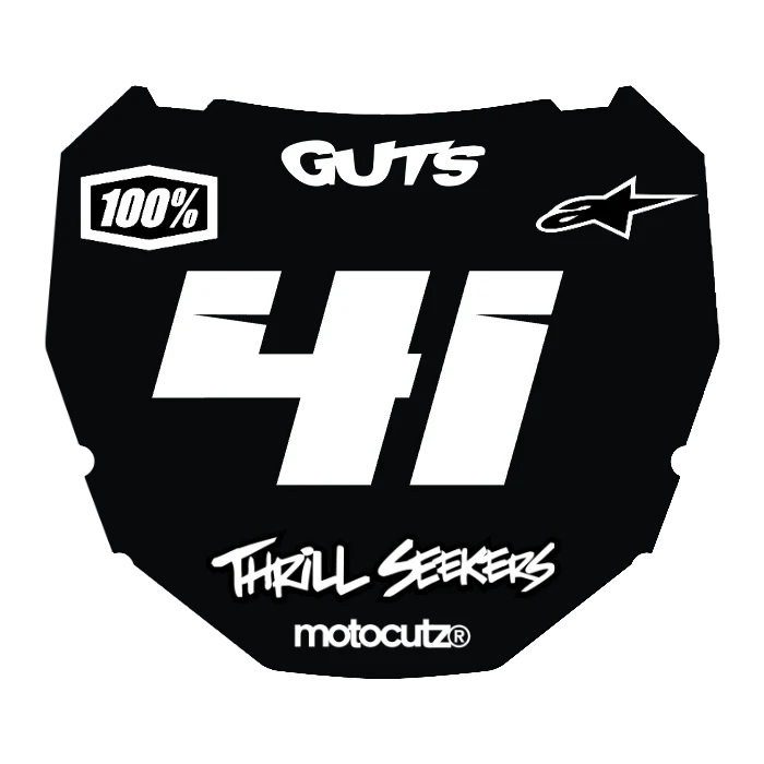 CUSTOM ODI NUMBER PLATE DECAL