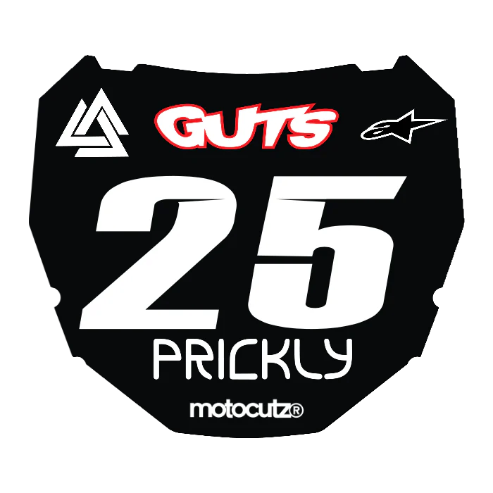 CUSTOM ODI NUMBER PLATE DECAL