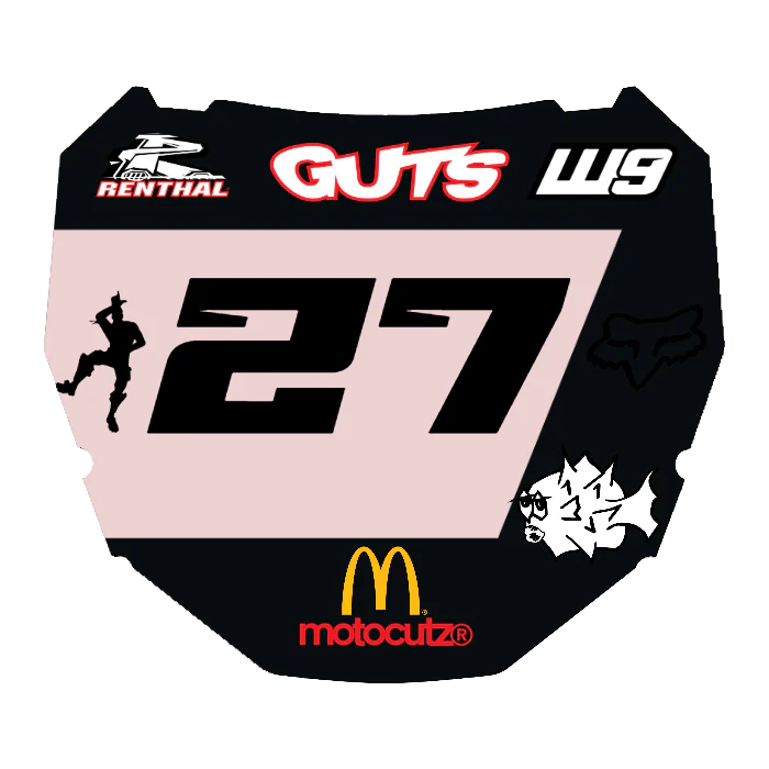 CUSTOM ODI NUMBER PLATE DECAL