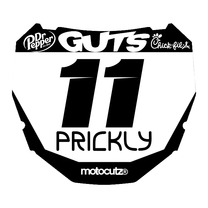 CUSTOM ODI NUMBER PLATE DECAL