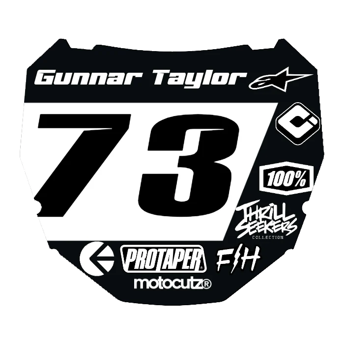 CUSTOM ODI NUMBER PLATE DECAL