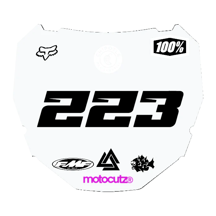 CUSTOM ODI NUMBER PLATE DECAL