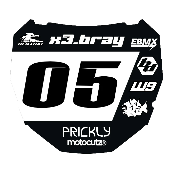 CUSTOM ODI NUMBER PLATE DECAL