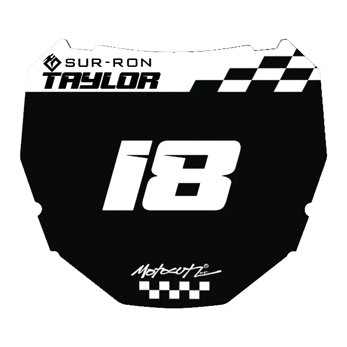 CUSTOM ODI NUMBER PLATE DECAL