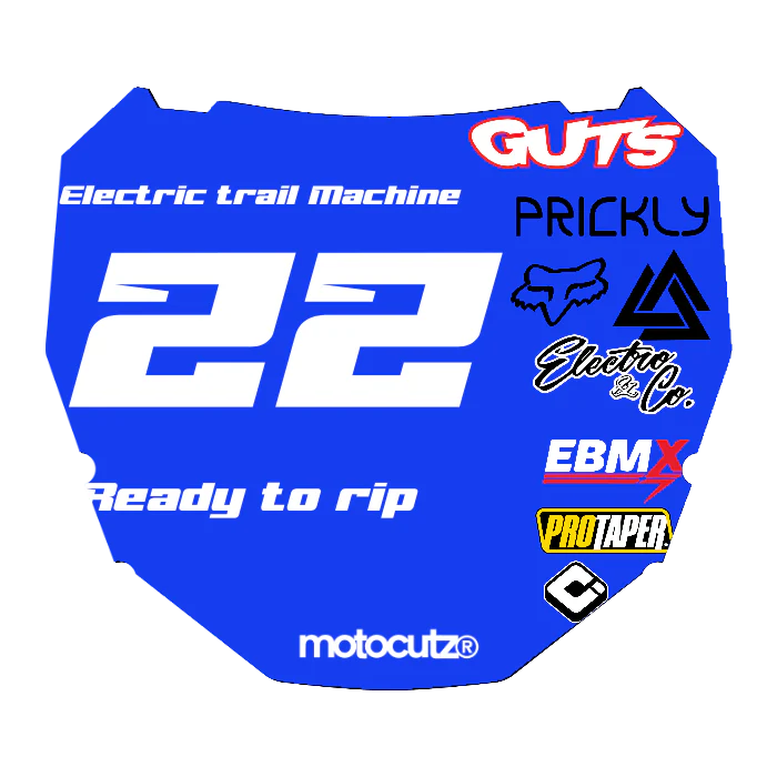 CUSTOM ODI NUMBER PLATE DECAL