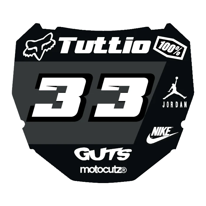 CUSTOM ODI NUMBER PLATE DECAL