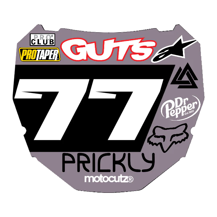CUSTOM ODI NUMBER PLATE DECAL