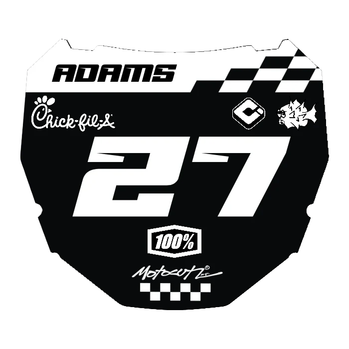 CUSTOM ODI NUMBER PLATE DECAL