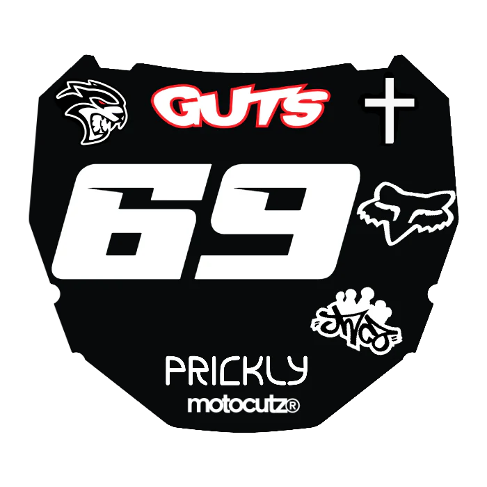 CUSTOM ODI NUMBER PLATE DECAL