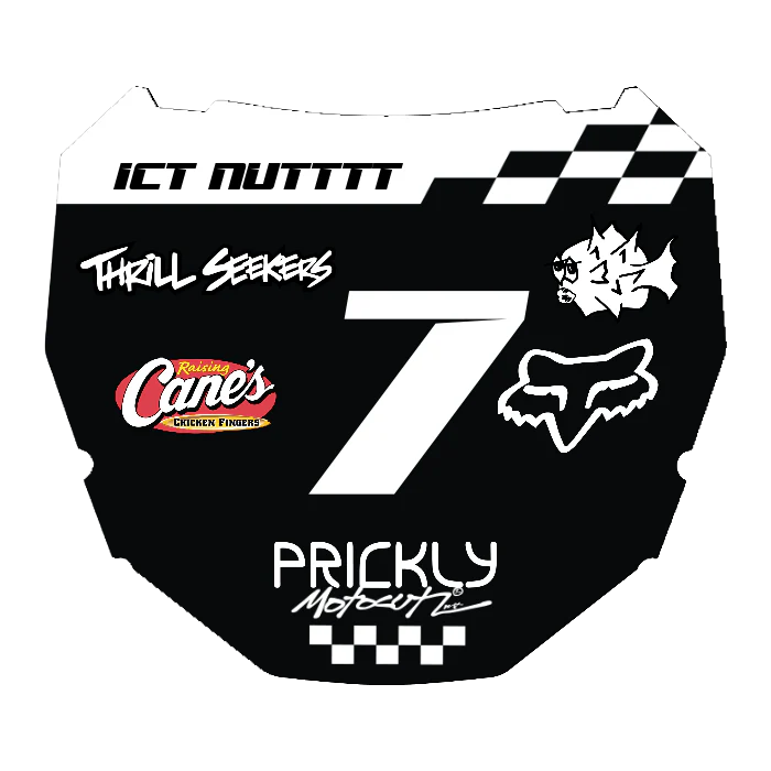 CUSTOM ODI NUMBER PLATE DECAL