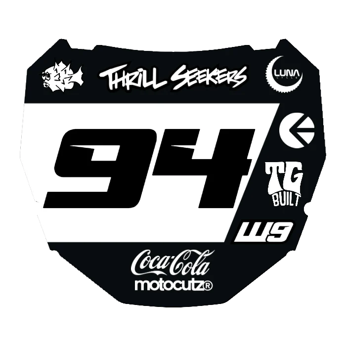 CUSTOM ODI NUMBER PLATE DECAL