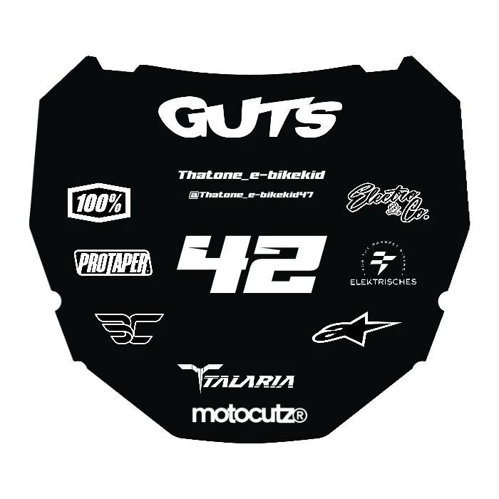 CUSTOM ODI NUMBER PLATE DECAL
