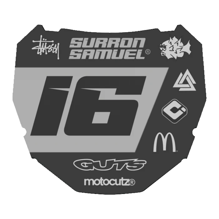 CUSTOM ODI NUMBER PLATE DECAL