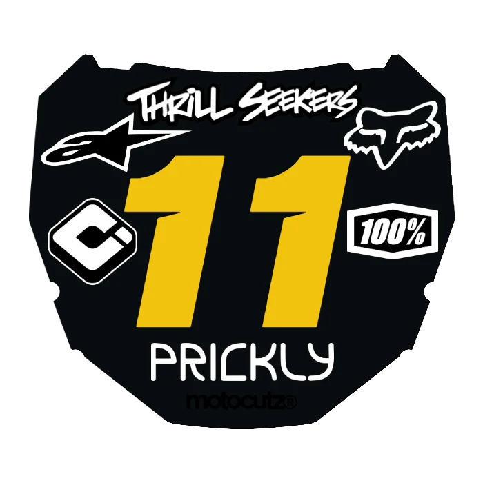 CUSTOM ODI NUMBER PLATE DECAL