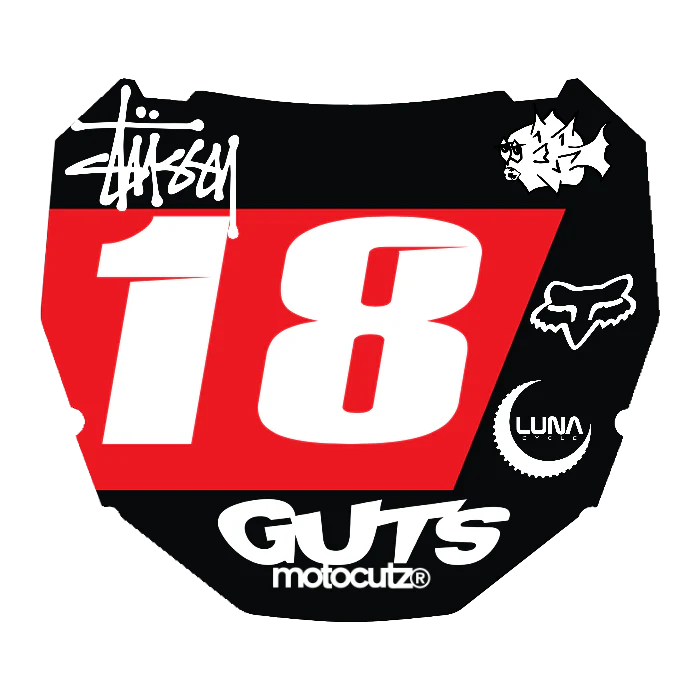 CUSTOM ODI NUMBER PLATE DECAL