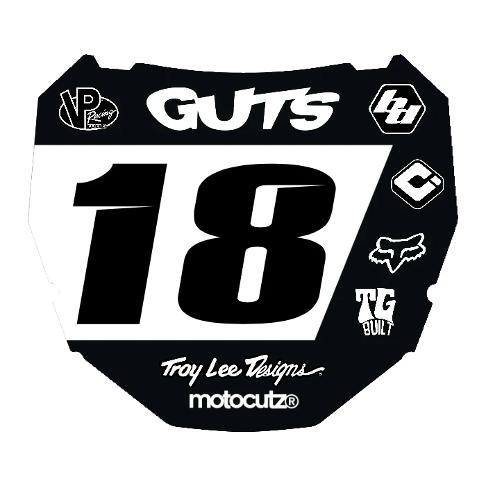 CUSTOM ODI NUMBER PLATE DECAL
