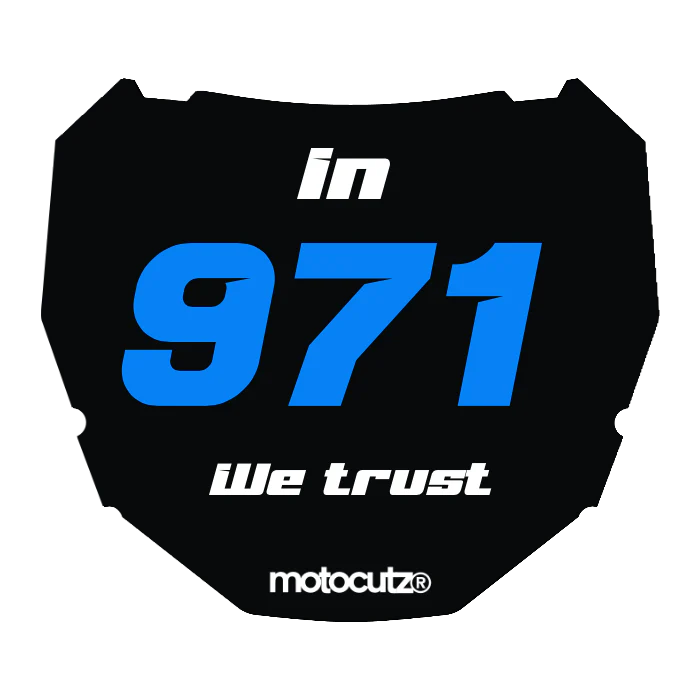 CUSTOM ODI NUMBER PLATE DECAL