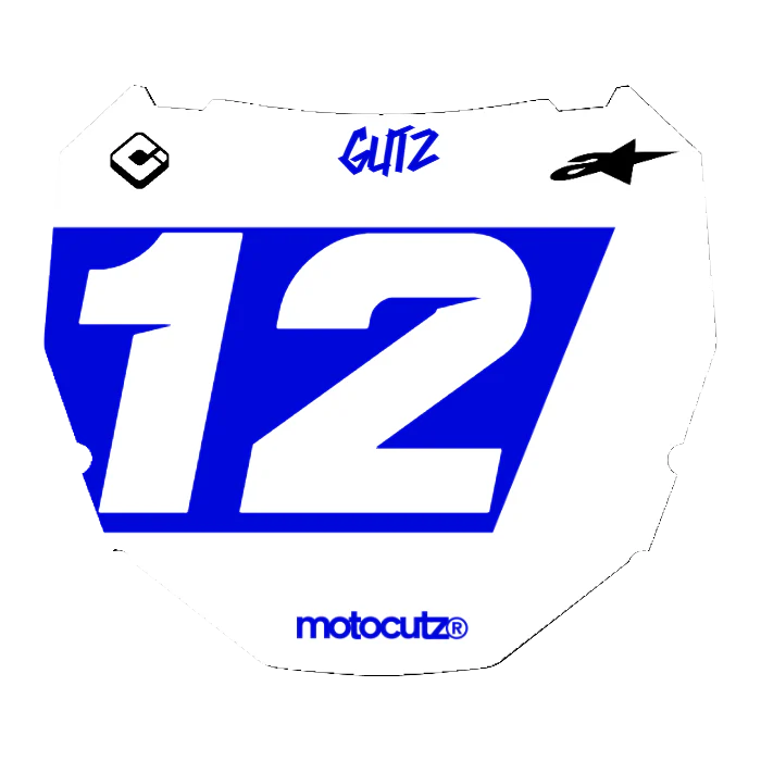 CUSTOM ODI NUMBER PLATE DECAL