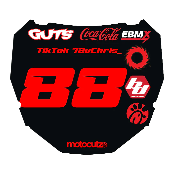 CUSTOM ODI NUMBER PLATE DECAL