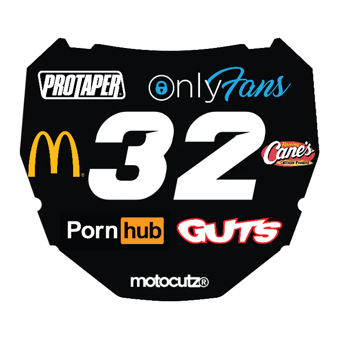 CUSTOM ODI NUMBER PLATE DECAL