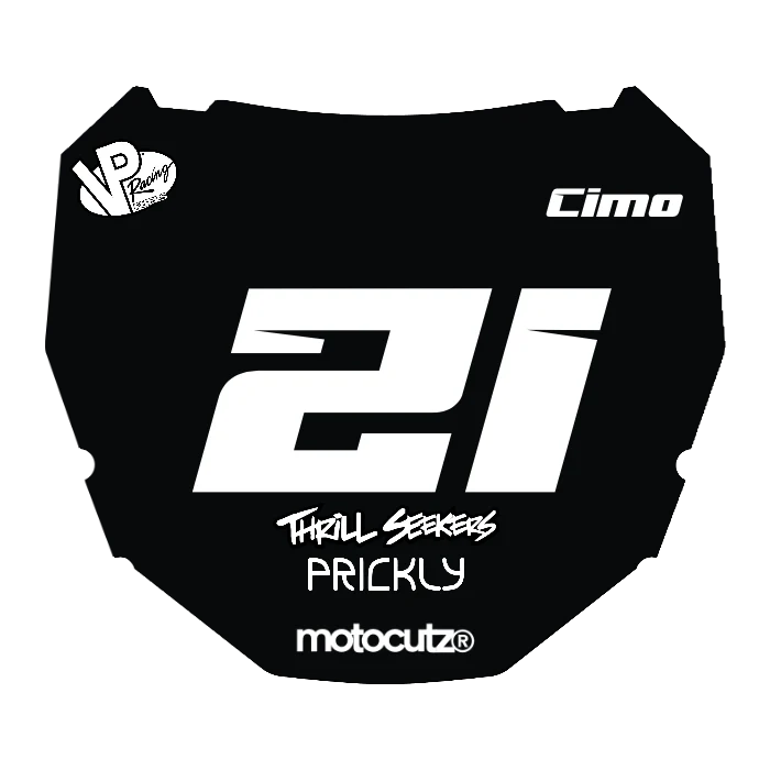 CUSTOM ODI NUMBER PLATE DECAL
