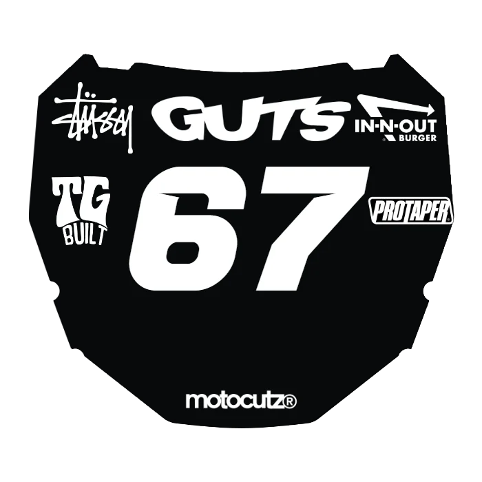 CUSTOM ODI NUMBER PLATE DECAL