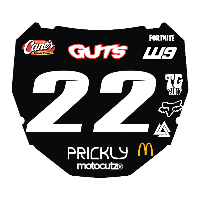 CUSTOM ODI NUMBER PLATE DECAL