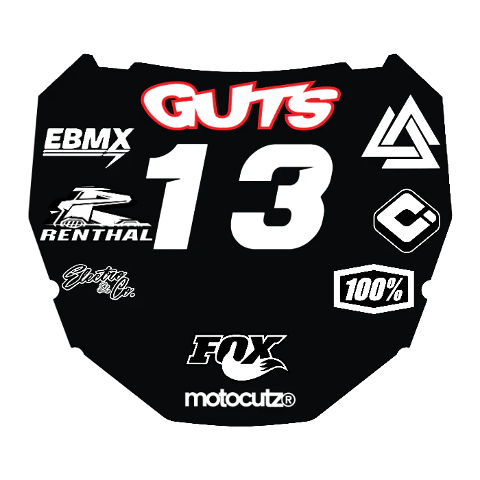 CUSTOM ODI NUMBER PLATE DECAL