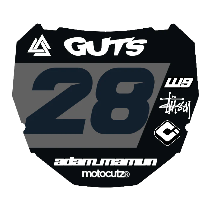 CUSTOM ODI NUMBER PLATE DECAL