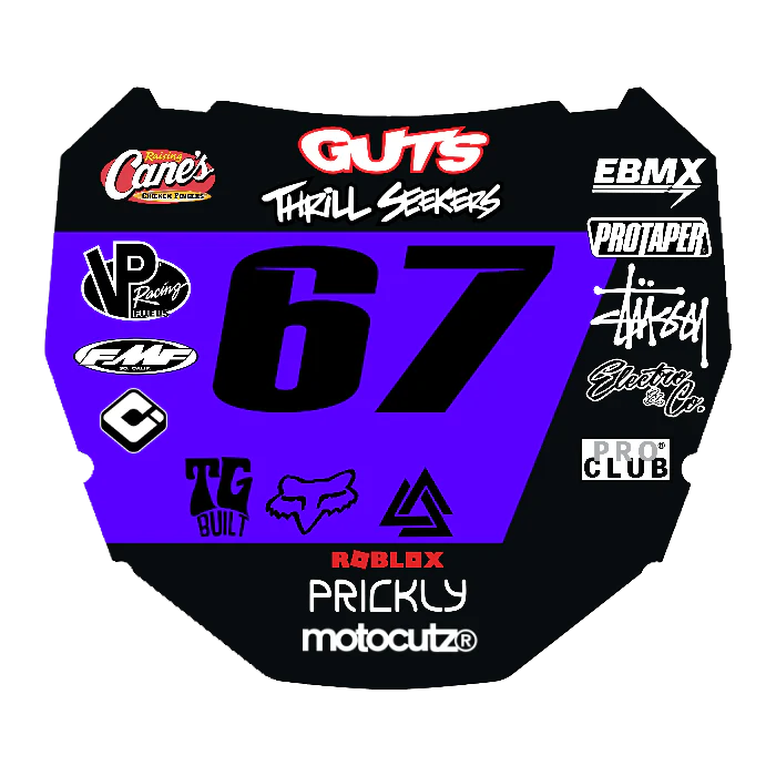 CUSTOM ODI NUMBER PLATE DECAL