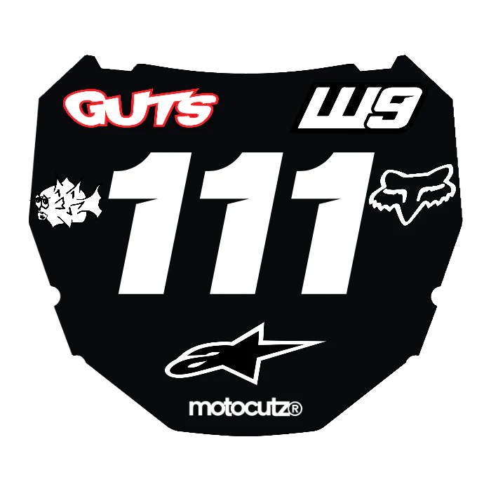 CUSTOM ODI NUMBER PLATE DECAL