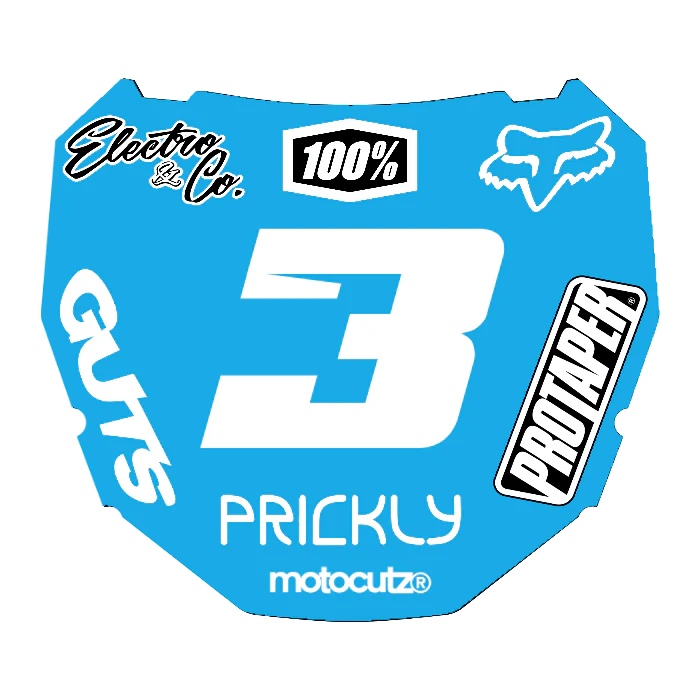 CUSTOM ODI NUMBER PLATE DECAL