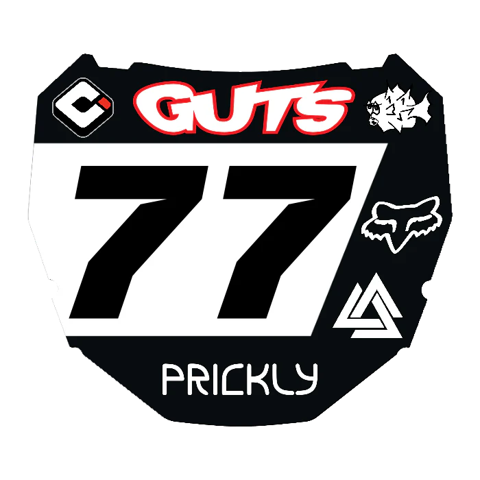 CUSTOM ODI NUMBER PLATE DECAL