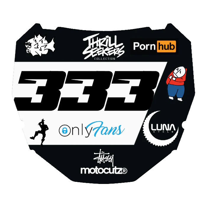 CUSTOM ODI NUMBER PLATE DECAL
