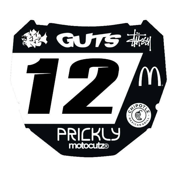CUSTOM ODI NUMBER PLATE DECAL