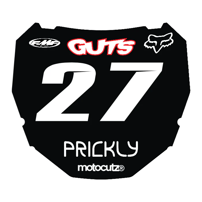CUSTOM ODI NUMBER PLATE DECAL