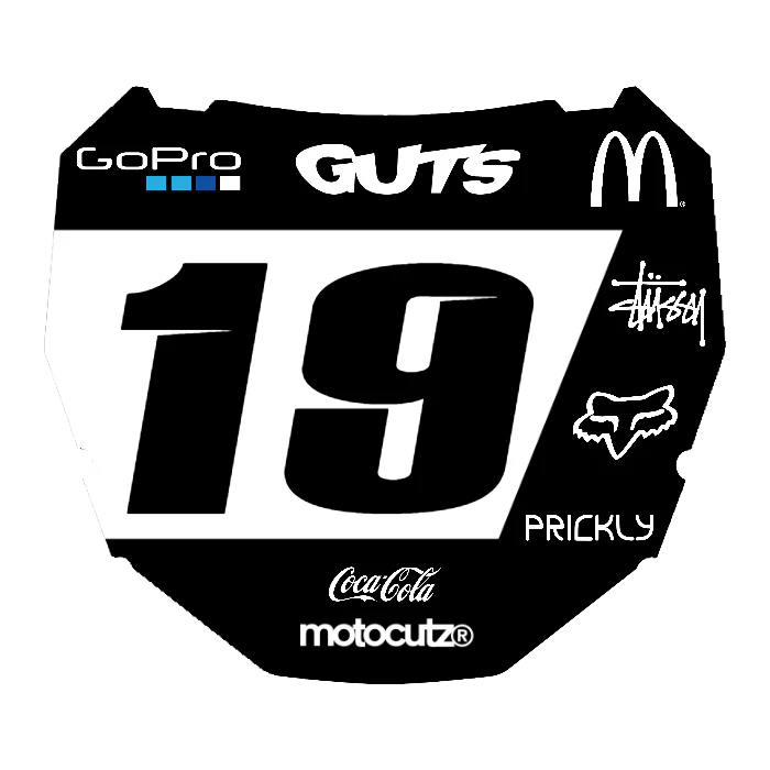 CUSTOM ODI NUMBER PLATE DECAL