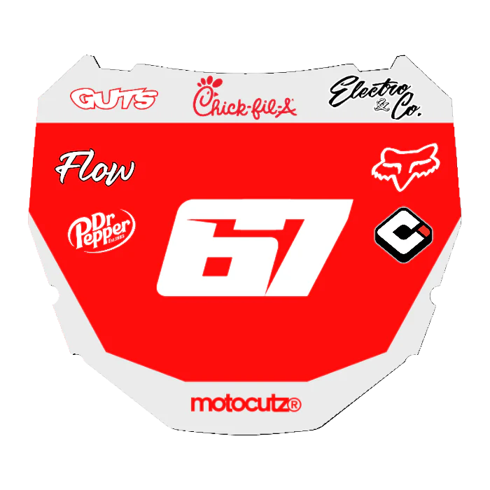 CUSTOM ODI NUMBER PLATE DECAL