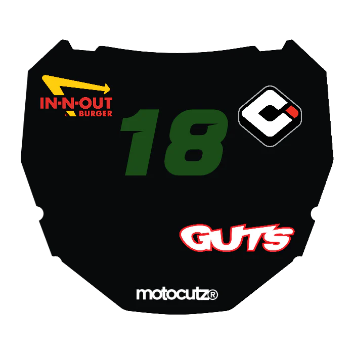 CUSTOM ODI NUMBER PLATE DECAL