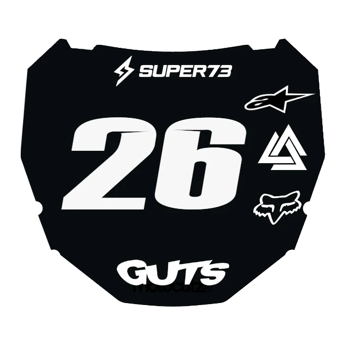 CUSTOM ODI NUMBER PLATE DECAL