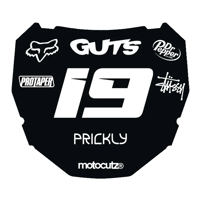 CUSTOM ODI NUMBER PLATE DECAL