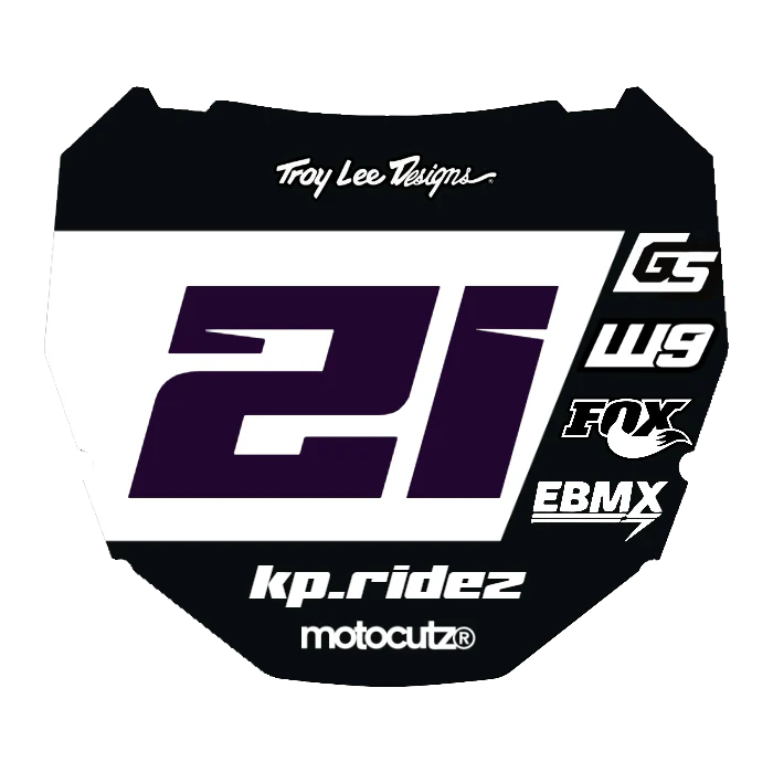 CUSTOM ODI NUMBER PLATE DECAL