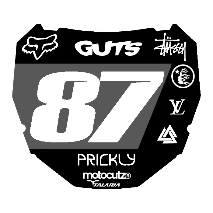 CUSTOM ODI NUMBER PLATE DECAL