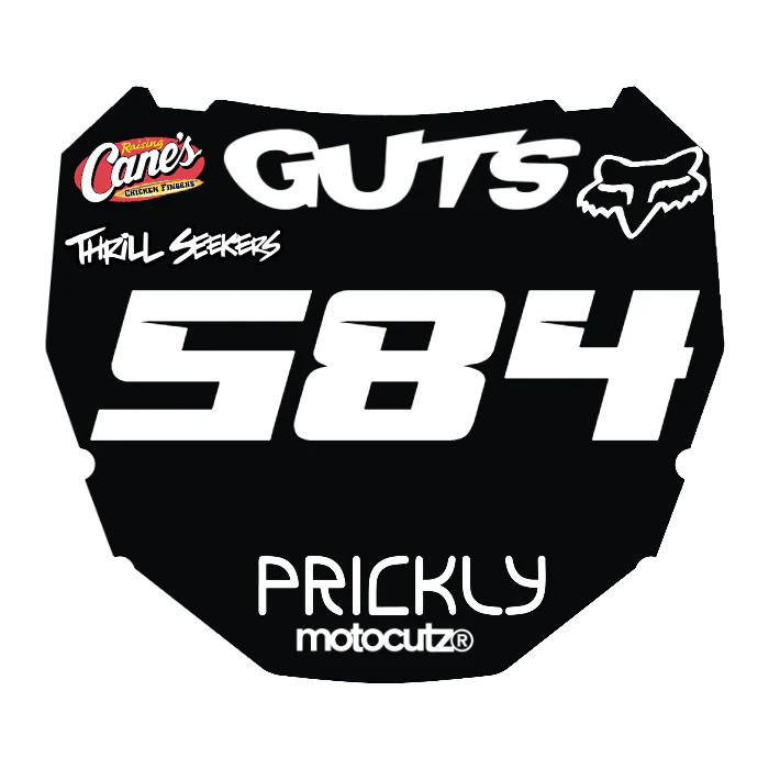 CUSTOM ODI NUMBER PLATE DECAL