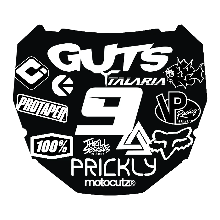 CUSTOM ODI NUMBER PLATE DECAL