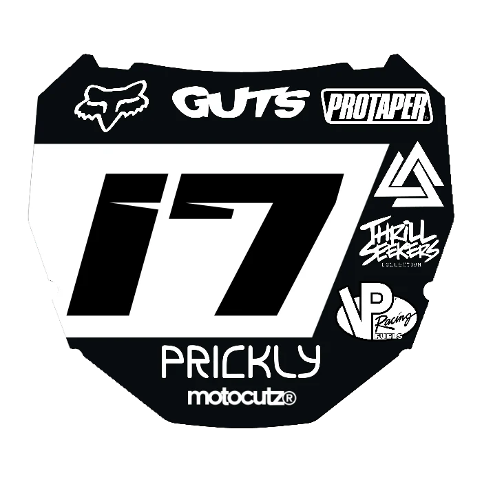 CUSTOM ODI NUMBER PLATE DECAL
