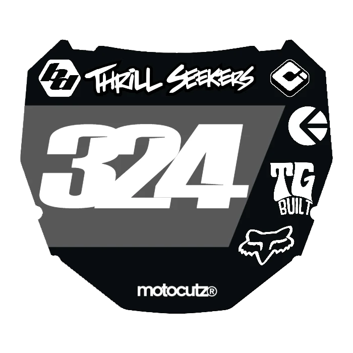 CUSTOM ODI NUMBER PLATE DECAL