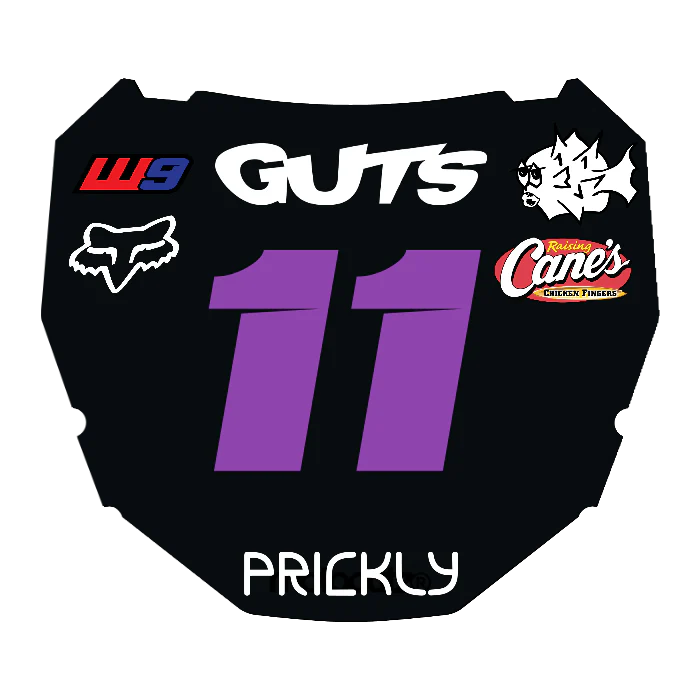 CUSTOM ODI NUMBER PLATE DECAL